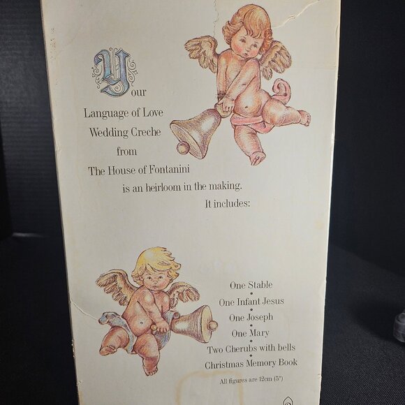 Vintage Fontanini For Roman Inc Wedding Creche Nativity Wood 16 Inch - Picture 2 of 11